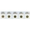 Image 1 : Lot of (5) 2007-P George Washington Presidential Dollar Coins NGC BU FDOI