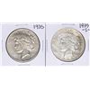 Image 1 : Lot of 1935 & 1935-S $1 Peace Silver Dollar Coins