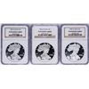 Image 1 : Lot of 2003-W to 2005-W $1 American Silver Eagle Proof Coins NGC PF69 Ultra Came