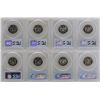 Image 2 : Lot of 1991-S to 1998-S State Silver Proof Quarter Coins PCGS PR69DCAM