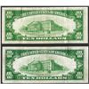 Image 2 : Lot of (2) 1934 $10 Silver Certificate Notes