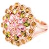 Image 3 : NATURAL MULTI COLOR TOURMALINE Ring