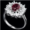 Image 1 : Genuine Vivid Red Ruby Ring