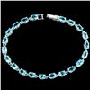 Image 1 : Natural SWISS BLUE TOPAZ Bracelet