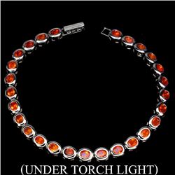 Natural Top Rich Orange Fire Opal Bracelet