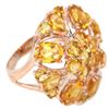 Image 3 : NATURAL AAA ORANGISH YELLOW CITRINE Ring