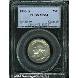 1936-D[25C] MS64 PCGS.