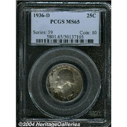 1936-D[25C] MS65 PCGS.