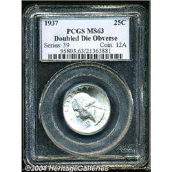 1937[25C] Doubled Die Obverse MS63 PCGS.