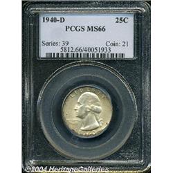 1940-D[25C] MS66 PCGS.
