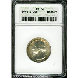 1940-D[25C] MS66 ANACS.