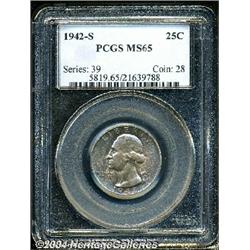 1942-S[25C] MS65 PCGS.
