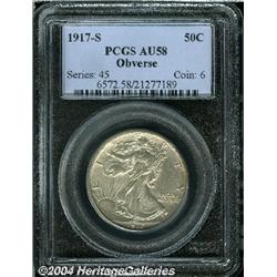 1917-S[50C] Obverse AU58 PCGS.