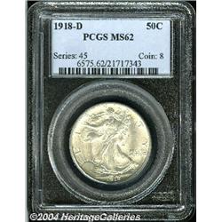 1918-D[50C] MS62 PCGS.