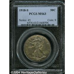 1918-S[50C] MS63 PCGS.