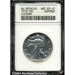 1919[50C]--Cleaned--ANACS. AU Details, Net XF45.