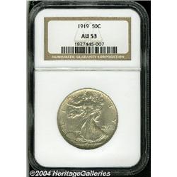 1919[50C] AU53 NGC.