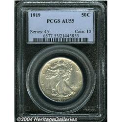1919[50C] AU55 PCGS.