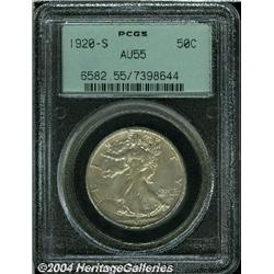 1920-S[50C] AU55 PCGS.