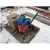 Image 1 : Pallet w/2 Echo weed whips, 2 lawnmower chutes, motor & fertilizer spreader