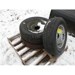 Qty 3 tires & rims