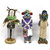 Image 1 : 3 Native American Hopi Kachinas