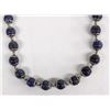 Image 1 : Sodalite and Sterling Bead Necklace