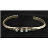 Image 1 : Vintage Native American Silver Turquoise Bracelet