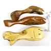 Image 2 : 3 Native American Carved Wood Fish Decoys