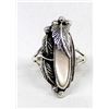Image 1 : Navajo Sterling & Pink Mother of Pearl Ring, 10.5