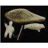 Image 1 : Northwest Coast Carved Bone Seal Hunter Figure