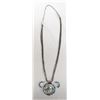 Image 2 : Navajo Sterling Overlay Necklace and Earrings