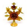 Image 1 : Mexican Tin Bird and Flower Candleholder