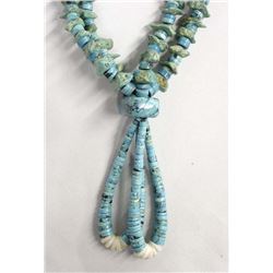 Large Navajo 2 Strand Turquoise Nugget Necklace