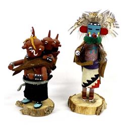 2 Native American Navajo Kachinas