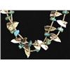 Image 2 : Navajo Turquoise & Shell Bird Fetish Necklace