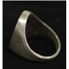 Image 2 : Vintage Navajo Sterling & Chip Inlay Ring, Sz 11.5