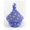 Image 1 : Beaded South African Tutsi Lidded Basket