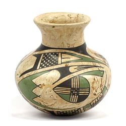 Mata Ortiz Marbleized Clay Pottery Jar by Gaona