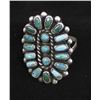 Image 1 : Native American Navajo Sterling Turquoise Ring, 8