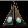 Image 1 : Vintage Navajo Sterling Turquoise Earrings