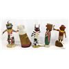 Image 2 : 5 Native American Hopi Kachina Dolls