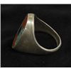 Image 2 : Vintage Navajo Sterling & Chip Inlay Ring, Sz 10.5