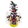 Image 1 : Mexican Folk Art Pottery Adam and Eve Candleholder
