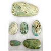 Image 1 : 6 Nevada Turquoise Cabochons, 172.55 Carats