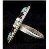 Image 2 : Vintage Navajo Sterling Inlay Ring, Size 7.5