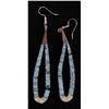 Image 1 : Native American Navajo Turquoise Jocla Earrings