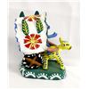 Image 2 : Mexican Folk Art Pottery Diablito in Cart