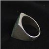 Image 2 : Vintage Navajo Sterling & Chip Inlay Ring, Sz 9.5