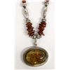 Image 1 : Beautiful Amber and Sterling Silver Necklace